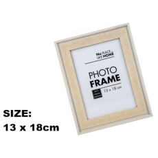 Picture Frame - White with Stripes